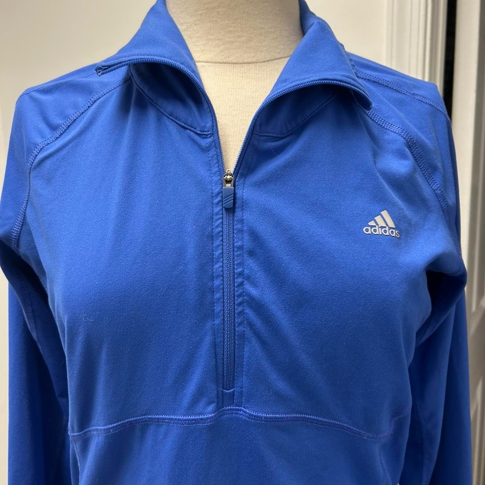 Adidas Women's Royal Blue Quarter-Zip Jersey - Picture 5 of 5